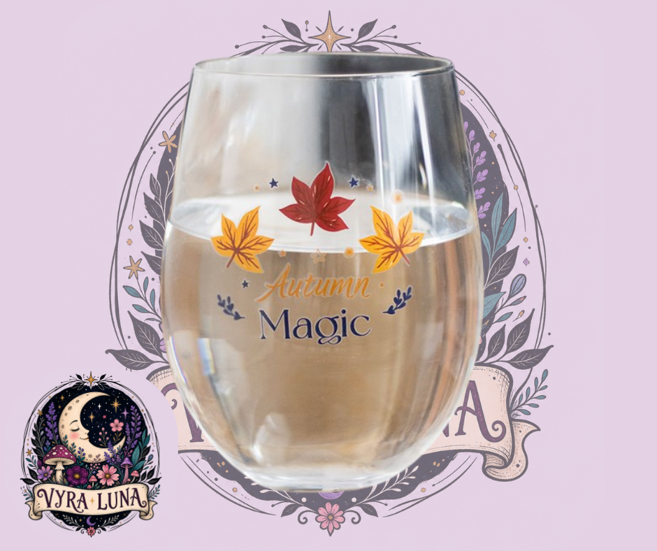 Autumn Magic Stemless Wine Glass