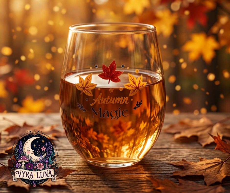 Autumn Magic Stemless Wine Glass
