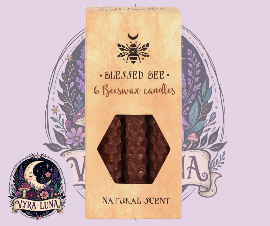 Blessed Bee Beeswax Spell Candles — Set of 6