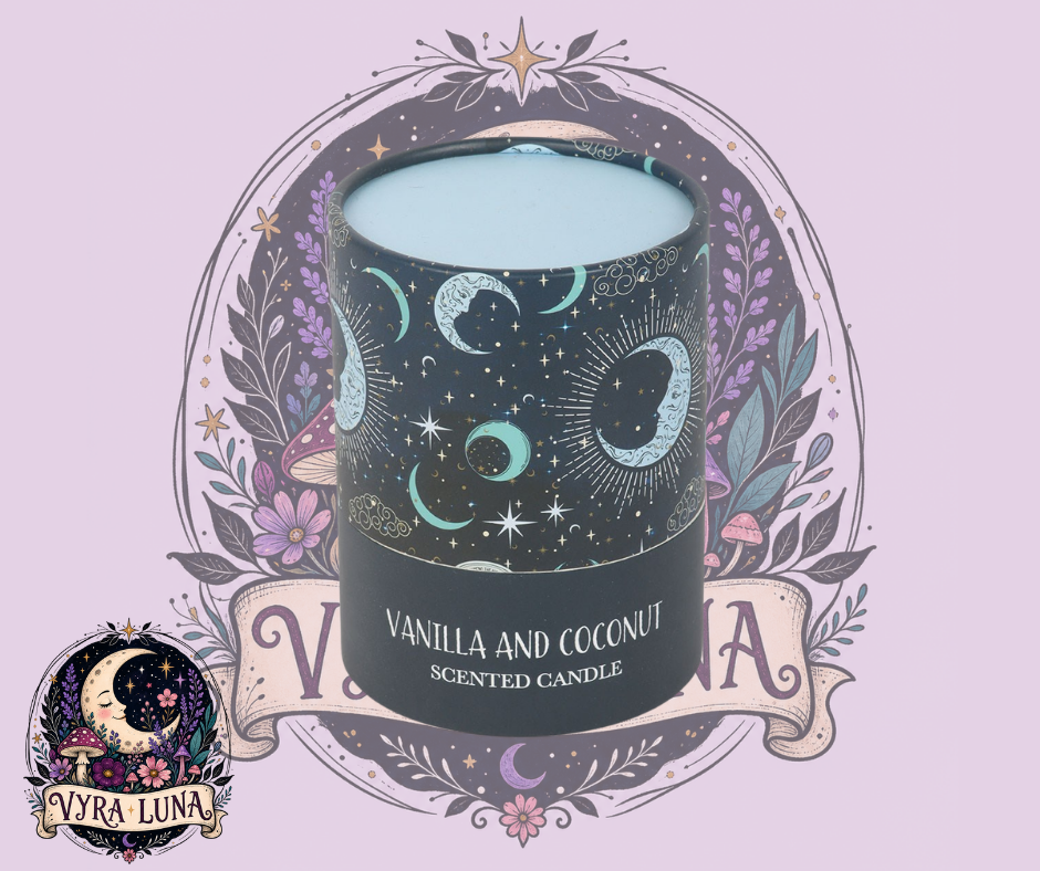 Vanilla & Coconut Scented Candle | Blue Moon