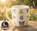 Floral Bug Print Ceramic Mug
