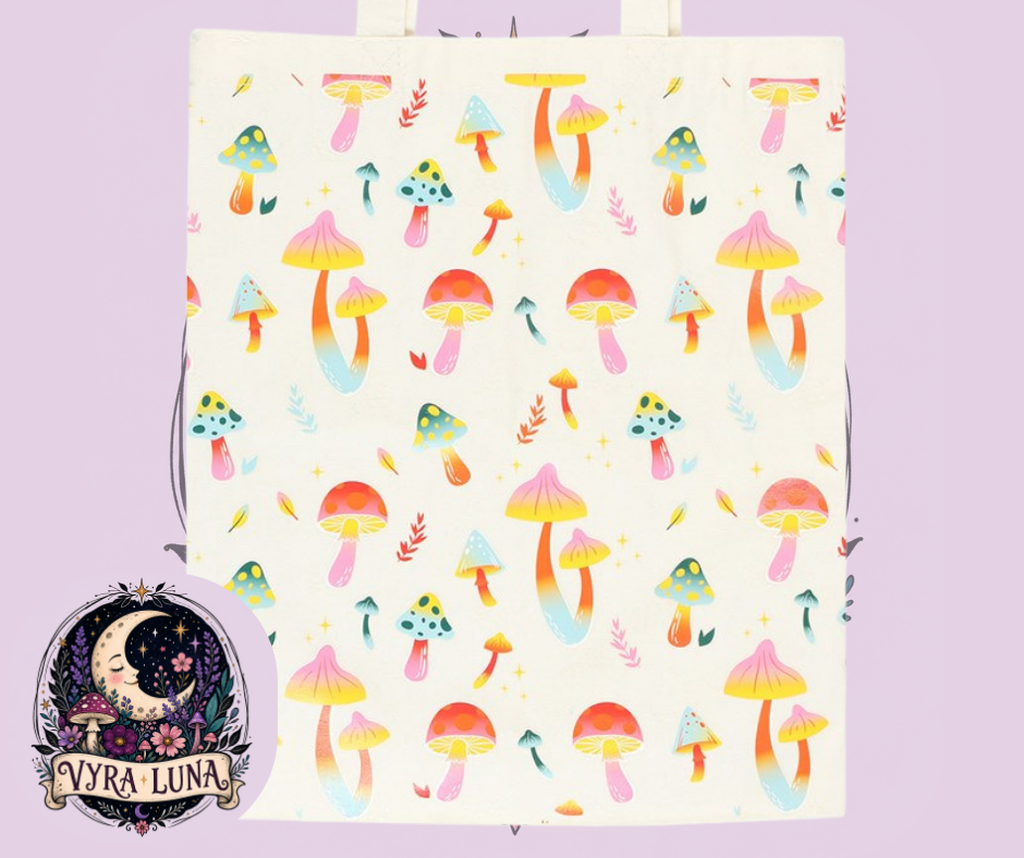 Funky Fungi Mushroom Tote Bag