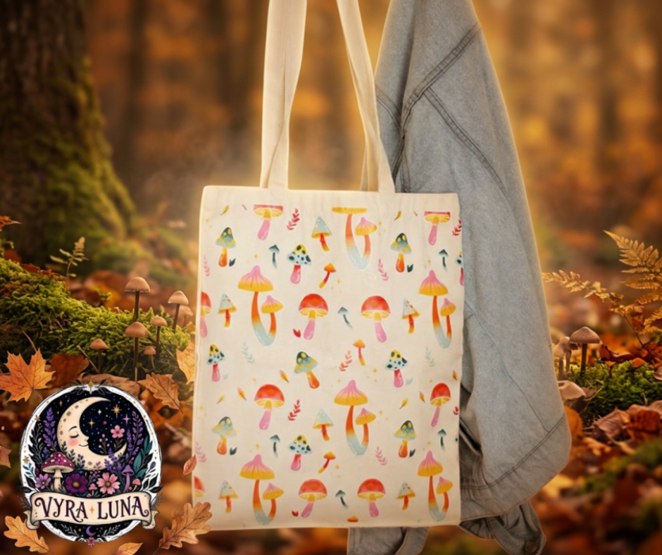 Funky Fungi Mushroom Tote Bag