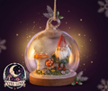 Gnome Glass Dome Hanging Decoration