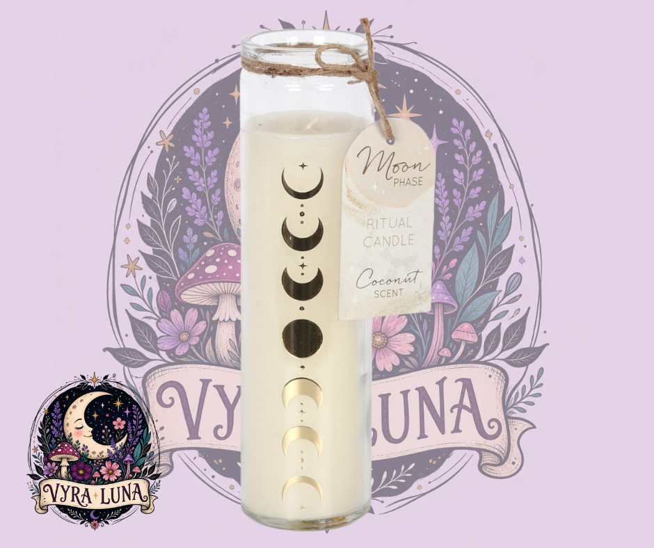 Moon Phase Coconut Scented Tube Candle