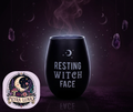 Resting Witch Face Stemless Wine Glass