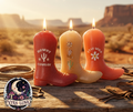 Cowboy Boot Candles Set of 3