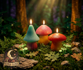 Mushroom Candles Set of 3
