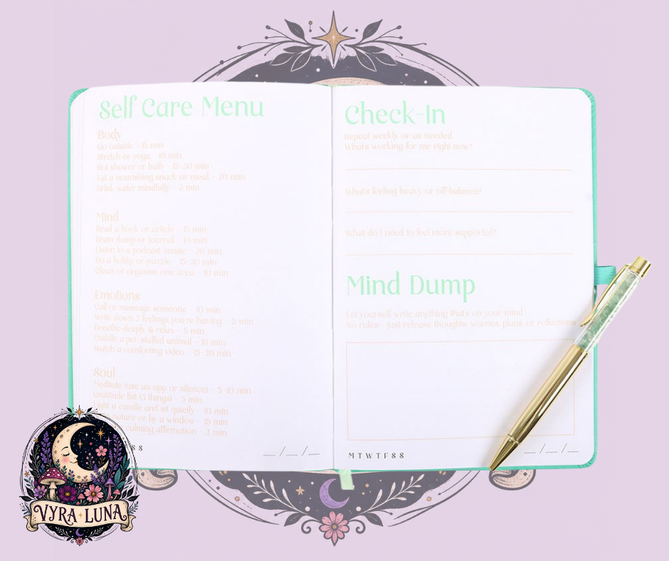 Wellness Journal with Aventurine Pen