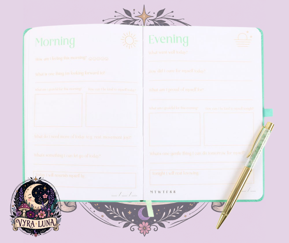 Wellness Journal with Aventurine Pen