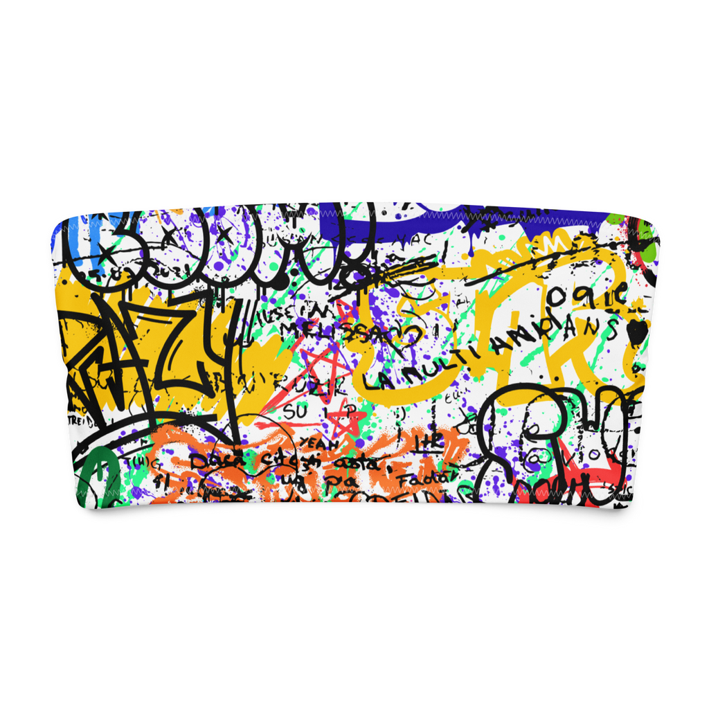 Graffiti UNFILTERED Recycled Bandeau Bikini Top