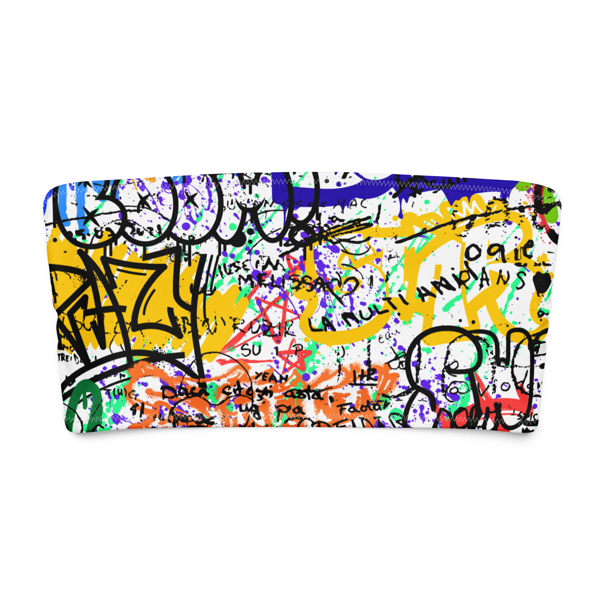 Graffiti UNFILTERED Recycled Bandeau Bikini Top