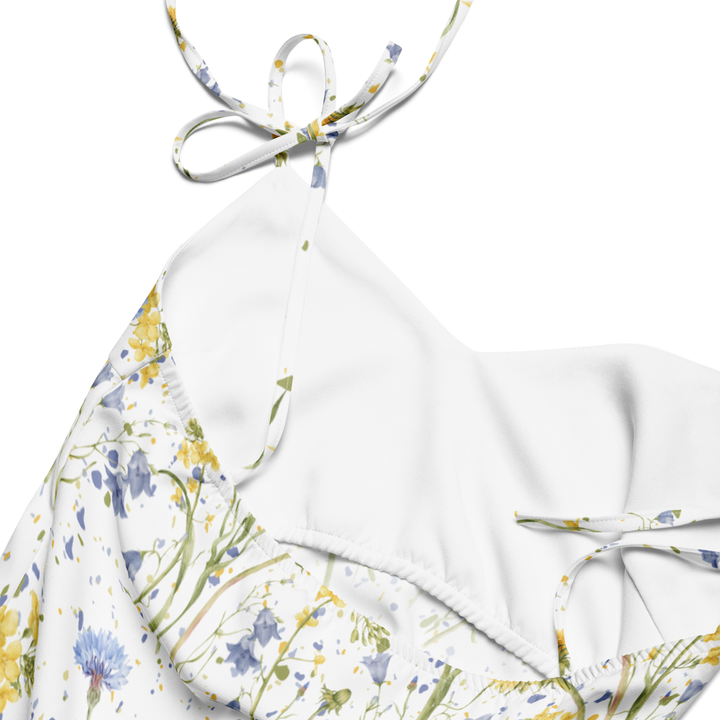 Wild Flowers CALM Tie-Strap Midi Dress