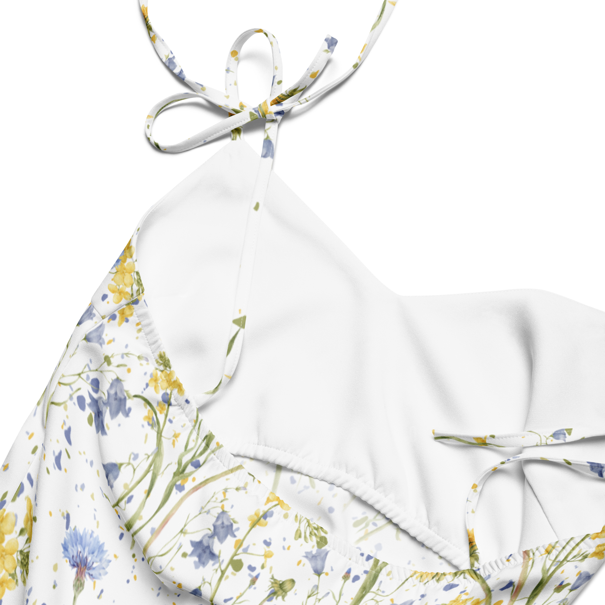 Wild Flowers CALM Tie-Strap Midi Dress